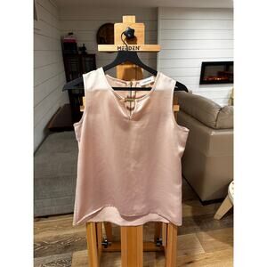 Pink Calvin Klein Elegant and Sophisticated Women's Dress Tank Top - Size Medium